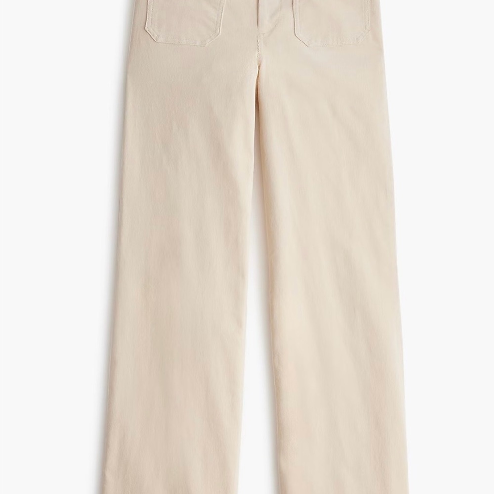 J. Crew Cream Wide Leg Pants